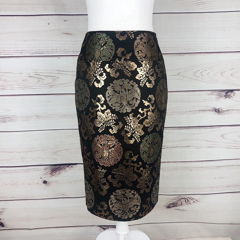 RARE Ralph Lauren Black Label Silk Pencil Skirt 2